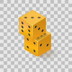 Isometric gambling dice