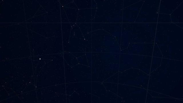 Constellation of Eridanus. Tycho Catalogue