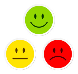 Smileys Green/Yellow/Red Triangle