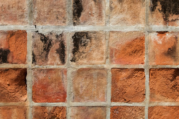 Brick wall., Abstract of brick wall for background.