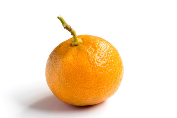 Orange color of Kumquat on white background