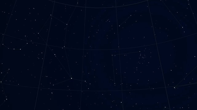 Constellation of Ophiuchus. Scaled star shapes