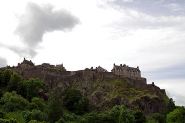 Fototapeta na wymiar Edinburgh Castle in Edinburgh, Scotland, UK.