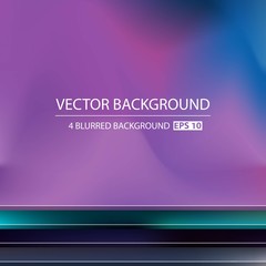 Abstract Creative concept vector multicolored blurred background set. For Web and Mobile Applications, art illustration template design, business infographic and social media, modern decoration