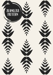 Abstract concept vector monochrome geometric pattern. Black and white minimal background. Creative illustration template. Seamless stylish texture. For wallpaper, surface, web design, textile, decor.