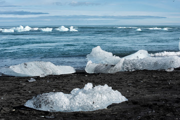 Eisberge am Strand