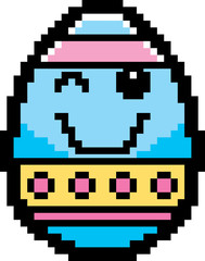 Obraz premium Winking 8-Bit Cartoon Easter Egg