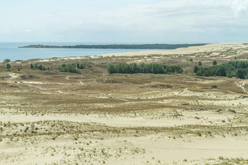 Fototapeta na wymiar Desert panorama from the hill