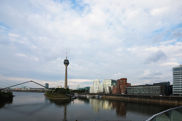 Fototapeta na wymiar Landscape of Dusseldorf