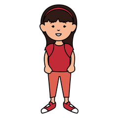 cute little girl avatar character