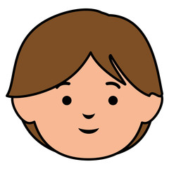 young man head avatar character