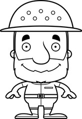 Cartoon Smiling Zookeeper Man