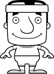 Cartoon Smiling Fitness Man