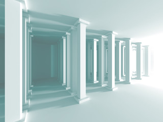 Obraz premium Abstract Modern White Architecture Background