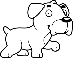 Cartoon Boxer Walking