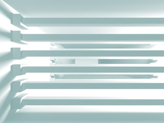 Futuristic White Architecture Design Background