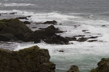 Fototapeta na wymiar Ankunft des Sturmes an der Küste Schottlands