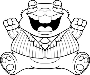 Cartoon Fat Hamster Suit