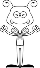 Cartoon Angry Businessperson Bee