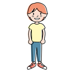cute little boy avatar character