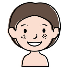 Fototapeta premium cute little boy avatar character