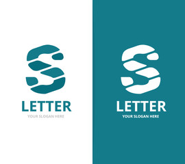 Unique vector letter S logo design template.