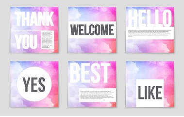 Abstract vector layout background set. For art template design, list, front page, mockup brochure theme style, banner, idea, cover, booklet, print, flyer, book, blank, card, ad, sign, sheet,, a4.