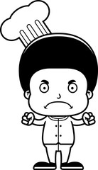 Cartoon Angry Chef Boy