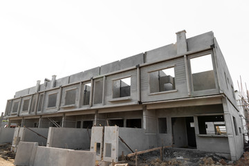 Fototapeta premium Prefabricated building.