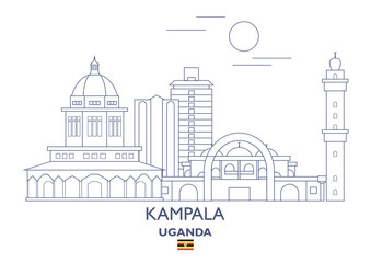 Kampala City Skyline, Uganda