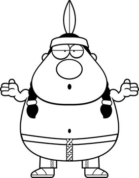 recommend clip art: Cartoon Native American Confused