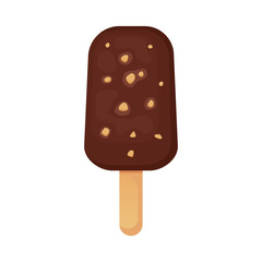 ice cream illustration. Summer food vector.