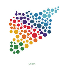 dotted texture Syria vector background