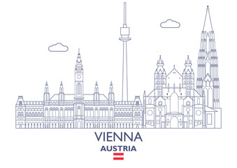 Vienna City Skyline, Austria