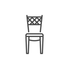 Fototapeta premium Chair line icon