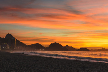 Fototapeta na wymiar Copacabana - Rio de Janeiro