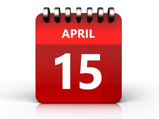 3d 15 april calendar