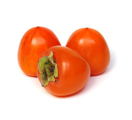 Persimmon fruit isolated on white