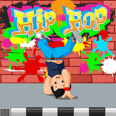 Fototapeta premium kids dancing hip hop