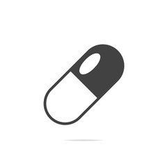 Pill icon vector transparent
