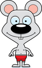 Cartoon Smiling Mouse Swimsuit