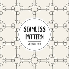 Abstract concept vector monochrome geometric pattern. Black and white minimal background. Creative illustration template. Seamless stylish texture. For wallpaper, surface, web design, textile, decor.