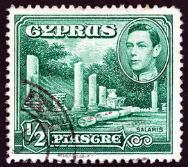 Salamis and King George VI (Cyprus 1938)