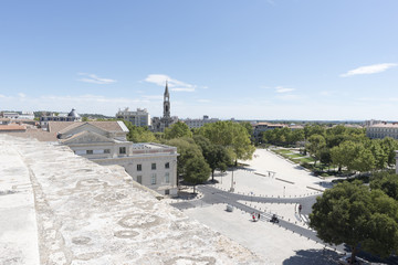 The city of Nimes in the south of France