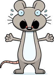 Scared Cartoon Mouse