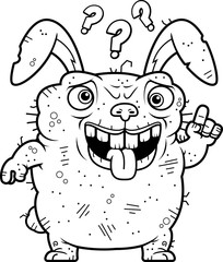 Confused Ugly Bunny