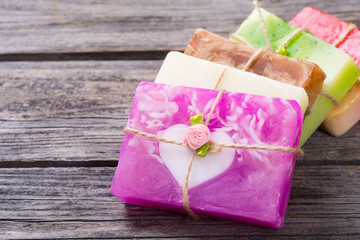 colorful fruit handmade soap