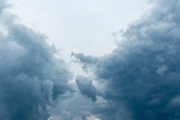Beautiful view of dramatic clouds