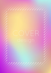 Abstract cover. Minimal trendy vector with halftone gradients. Geometric future template for flyer, poster, brochure and invitation. Minimalistic colorful cover. Abstract EPS 10 illustration.