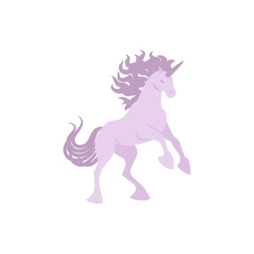 Vector silhouette unicorn image